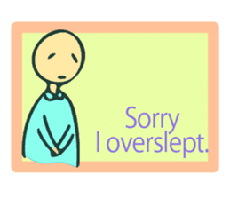 Let's go to sleep for you and me/english sticker #8913048