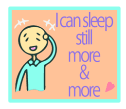 Let's go to sleep for you and me/english sticker #8913049