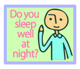 Let's go to sleep for you and me/english sticker #8913051