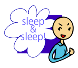 Let's go to sleep for you and me/english sticker #8913052