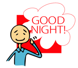 Let's go to sleep for you and me/english sticker #8913053