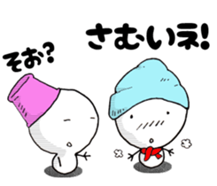 Snowman sticker. 4 sticker #8913860