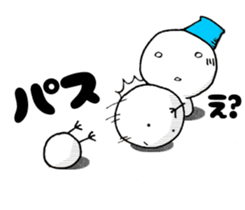 Snowman sticker. 4 sticker #8913883