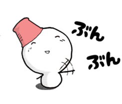 Snowman sticker. 4 sticker #8913893