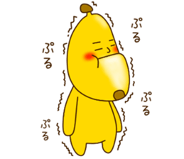 Is turned-up; a banana 2 sticker #8914308