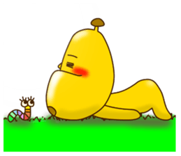 Is turned-up; a banana 2 sticker #8914318