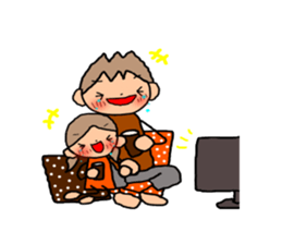 BROWN&ORANGE for Lovers2. sticker #8914383