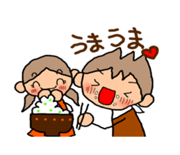 BROWN&ORANGE for Lovers2. sticker #8914391