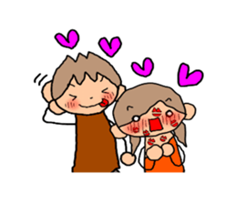 BROWN&ORANGE for Lovers2. sticker #8914400