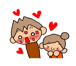 BROWN&ORANGE for Lovers2. sticker #8914401