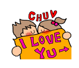 BROWN&ORANGE for Lovers2. sticker #8914404