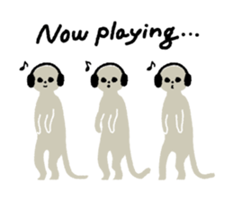 Animals of music lover sticker #8914419