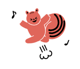 Animals of music lover sticker #8914453