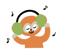 Animals of music lover sticker #8914455