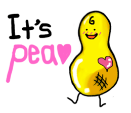 Broadcast prohibition term Pea to walk!! sticker #8915338