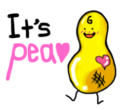 Broadcast prohibition term Pea to walk!! sticker #8915338