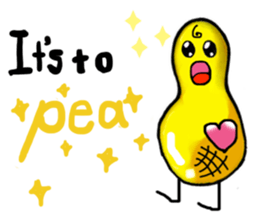 Broadcast prohibition term Pea to walk!! sticker #8915342