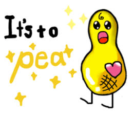 Broadcast prohibition term Pea to walk!! sticker #8915342