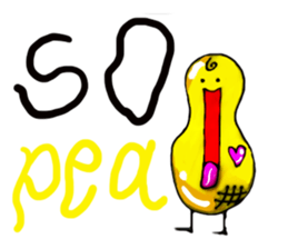 Broadcast prohibition term Pea to walk!! sticker #8915346