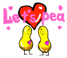 Broadcast prohibition term Pea to walk!! sticker #8915349