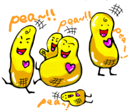 Broadcast prohibition term Pea to walk!! sticker #8915353