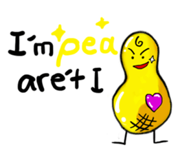 Broadcast prohibition term Pea to walk!! sticker #8915355