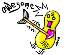 Broadcast prohibition term Pea to walk!! sticker #8915356