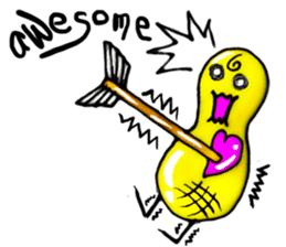 Broadcast prohibition term Pea to walk!! sticker #8915356