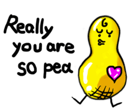 Broadcast prohibition term Pea to walk!! sticker #8915360