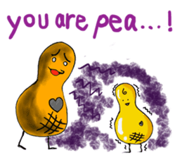 Broadcast prohibition term Pea to walk!! sticker #8915366