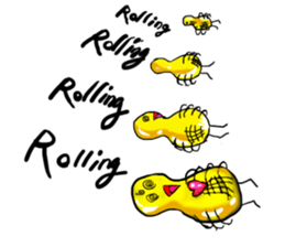 Broadcast prohibition term Pea to walk!! sticker #8915367