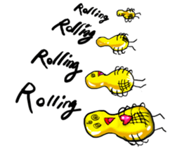 Broadcast prohibition term Pea to walk!! sticker #8915367