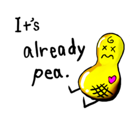 Broadcast prohibition term Pea to walk!! sticker #8915368