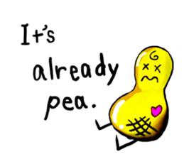 Broadcast prohibition term Pea to walk!! sticker #8915368