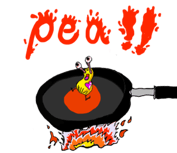 Broadcast prohibition term Pea to walk!! sticker #8915370