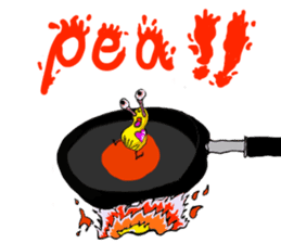 Broadcast prohibition term Pea to walk!! sticker #8915370