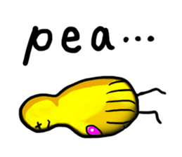 Broadcast prohibition term Pea to walk!! sticker #8915371