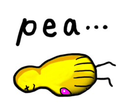 Broadcast prohibition term Pea to walk!! sticker #8915371