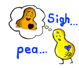 Broadcast prohibition term Pea to walk!! sticker #8915372