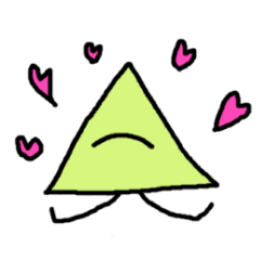 mono eye colorful triangles