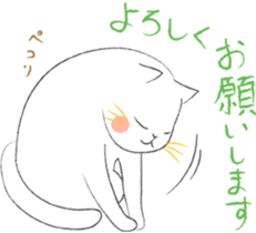 White Cat 's everyday sticker #8917747