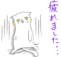 White Cat 's everyday sticker #8917752