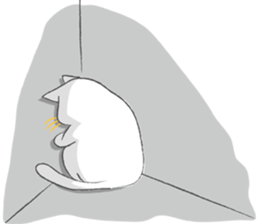 White Cat 's everyday sticker #8917755