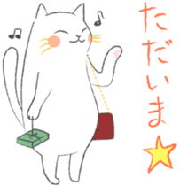 White Cat 's everyday sticker #8917762