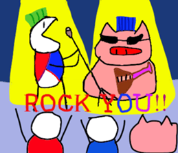 Moti pig! sticker #8917952