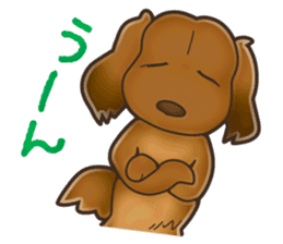 I Love Dachshund (Red) sticker #8918110