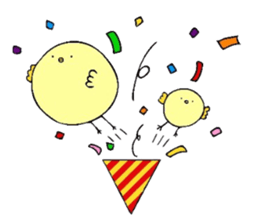 spherical chick sticker #8918250