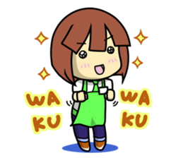 Waku Waku Work Girl 2(Renewal Version) sticker #8919178