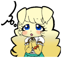 *Girl's* sticker #8919433