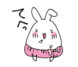 Rabbits wearing cute pants sticker #8921176